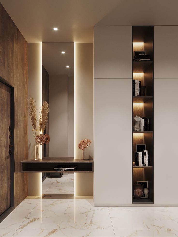 Sharp White Kitchen with Minimalist Style 