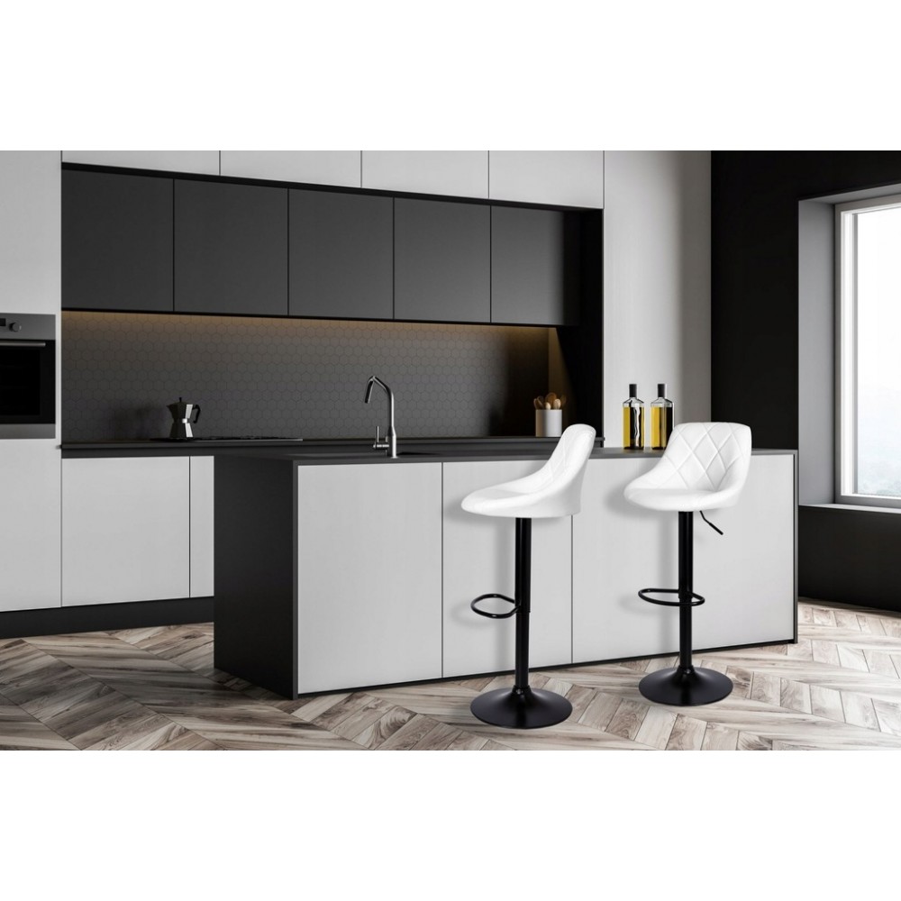 Sharp White Kitchen with Minimalist Style 