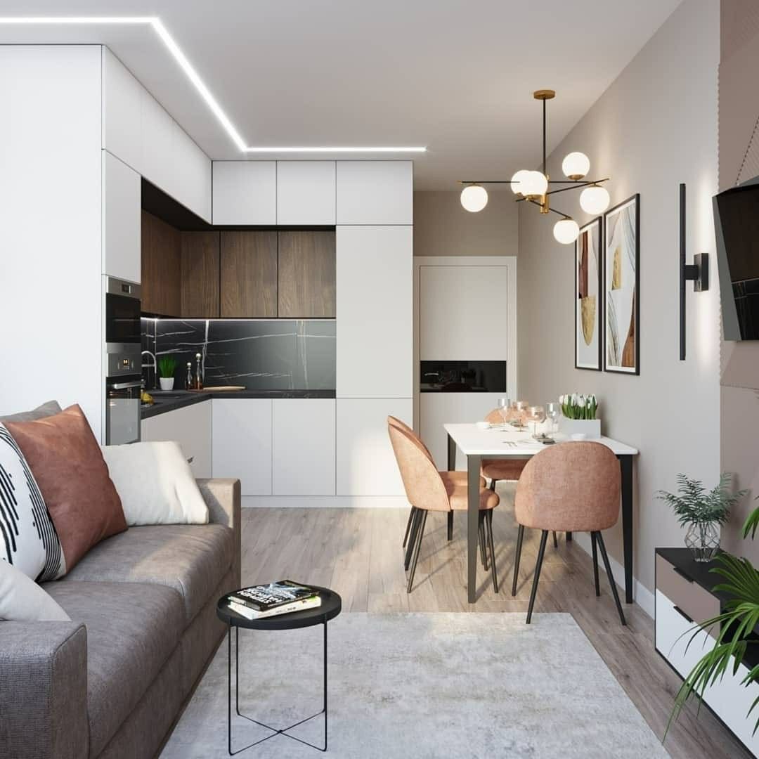 Sharp White Kitchen with Minimalist Style 