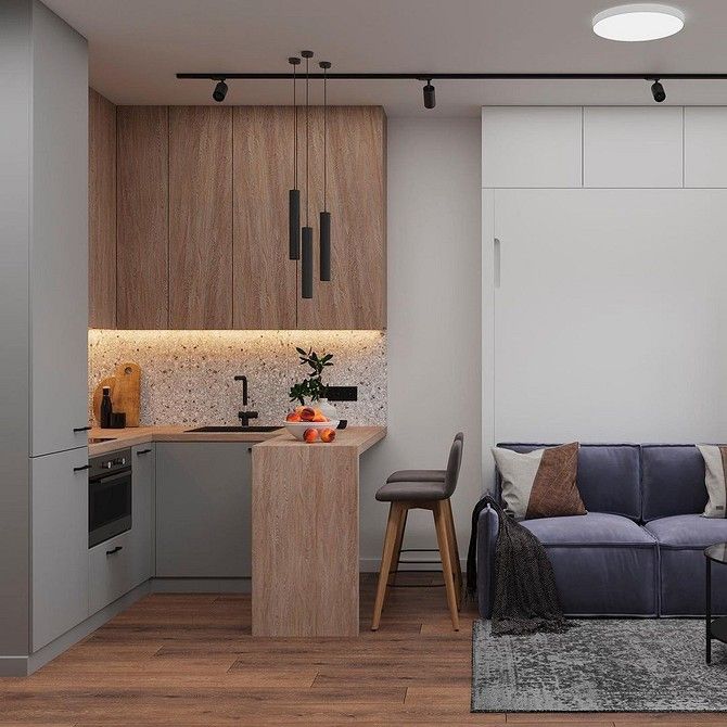 Sharp White Kitchen with Minimalist Style 