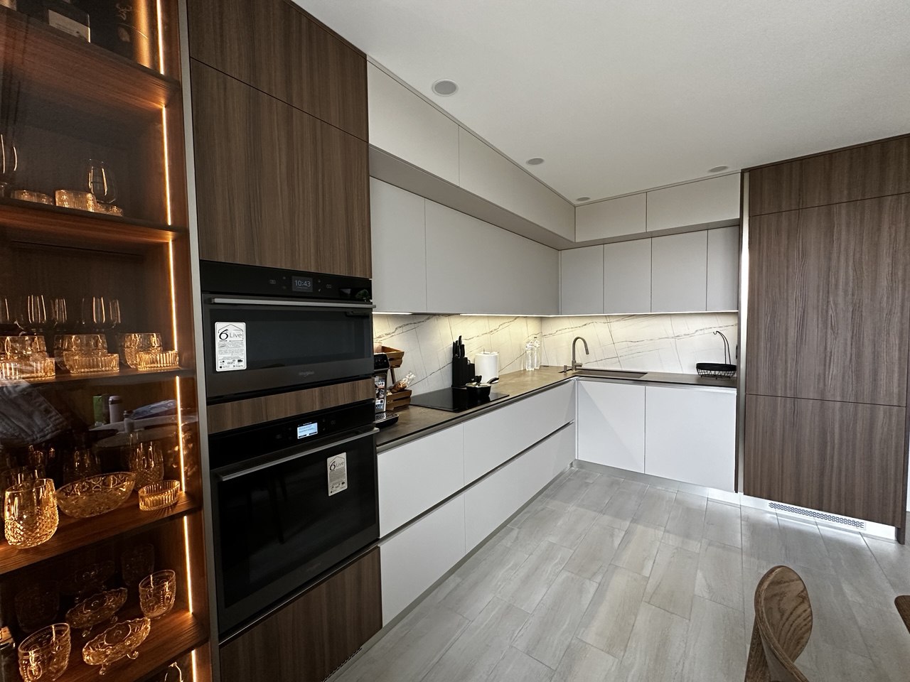 Sharp White Kitchen